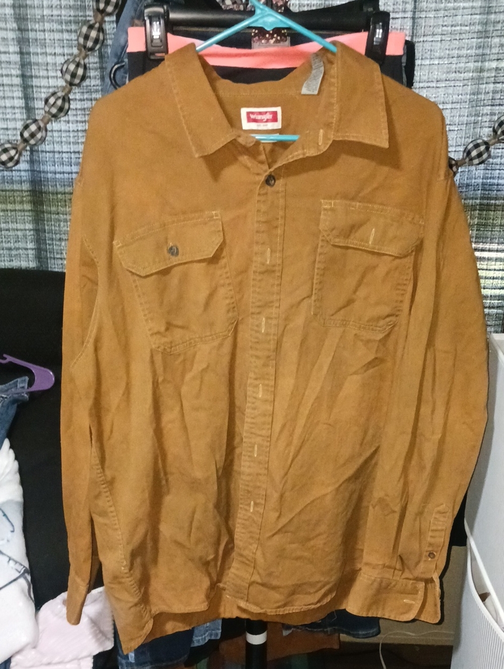 Wrangler Men's Shirt Jacket in Camel